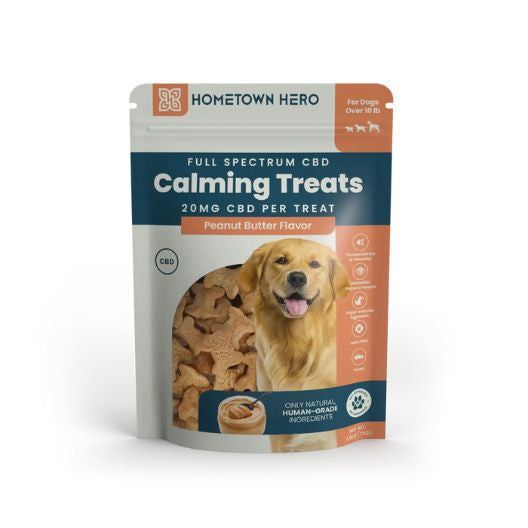 Hometown Hero Calming Treats- Full Spectrum from Hometown Hero at Elevate Evolution- Grab yours today for $24.99! 