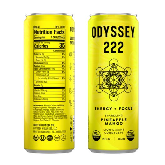 Odyssey Elixir- Sparkling Mushroom Drink from Odyssey Elixir at Elevate Evolution- Grab yours today for $4.99! 