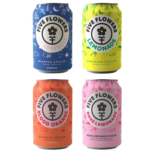 Five Flowers 5mg THC and 5mg CBD Drink from Five Flowers at Elevate Evolution- Grab yours today for $5.99! 