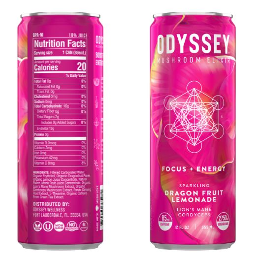 Odyssey Elixir- Sparkling Mushroom Drink from Odyssey Elixir at Elevate Evolution- Grab yours today for $4.99! 