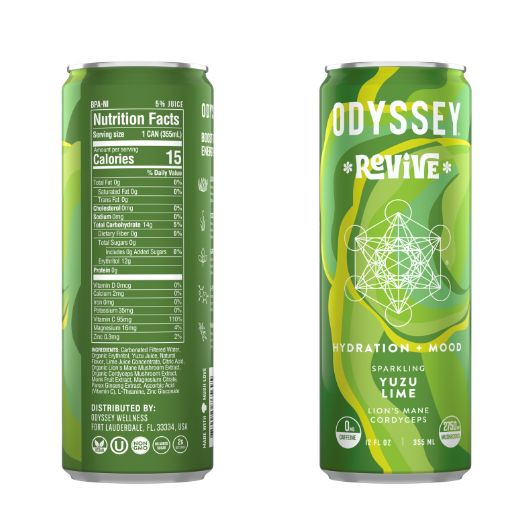 Odyssey Elixir- Sparkling Mushroom Drink from Odyssey Elixir at Elevate Evolution- Grab yours today for $4.99! 