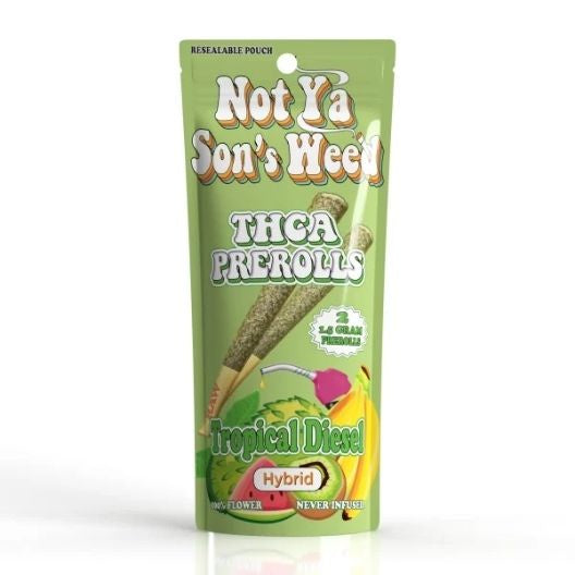 Not Ya Son’s Weed-  2 x 1.5 gram Pre Rolls from Not Ya Sons Weed at Elevate Evolution- Grab yours today for $14.99! 