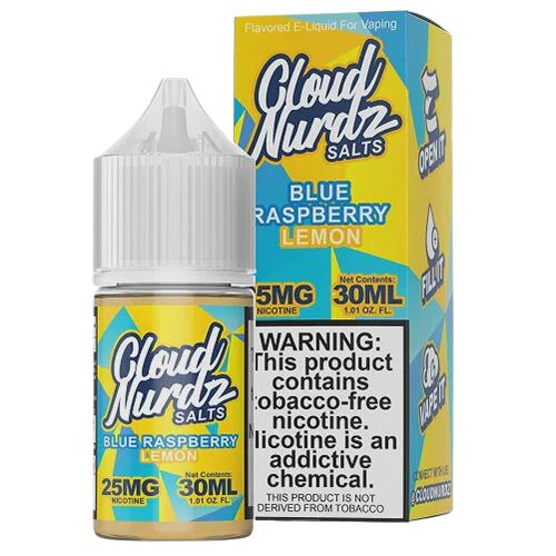 Cloud Nurdz Blue Raspberry Lemon 30ml from Cloud Nurdz at Elevate Evolution- Grab yours today for $18.49! 