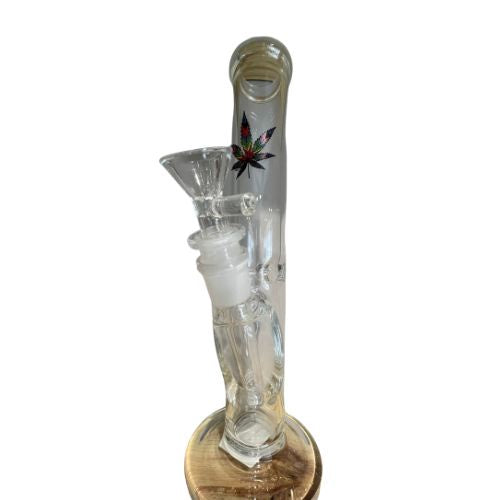 10" Rainbow Hemp Leaf Water Pipe from Not specified at Elevate Evolution- Grab yours today for $59.99! 