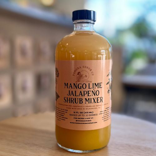 Pomona Shrub Co - Mango lime Jalapeño Shrub from Pomona Shrub Co at Elevate Evolution- Grab yours today for $12.99! 