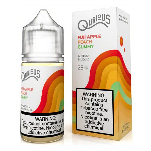 Qurious Salts Fuji Apple Peach Gummy 30ml from Qurious at Elevate Evolution- Grab yours today for $4.99! 