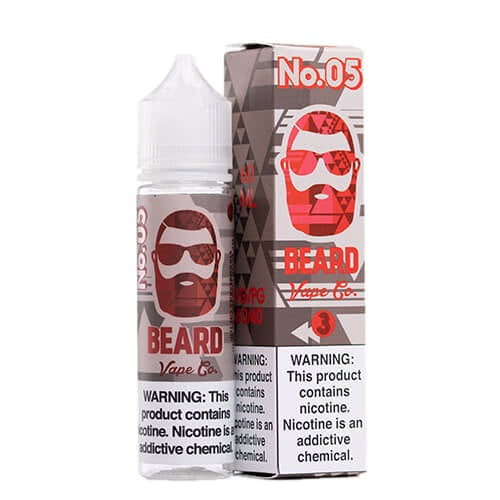 Beard Vape Co No. 5 Strawberry Cheesecake- 60ml from Beard at Elevate Evolution- Grab yours today for $9.99! 