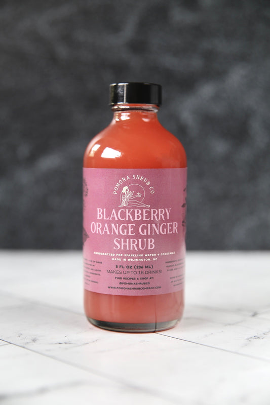 Pomona Shrub Co - Blackberry Orange Ginger Shrub from Pomona Shrub Co at Elevate Evolution- Grab yours today for $12.99! 