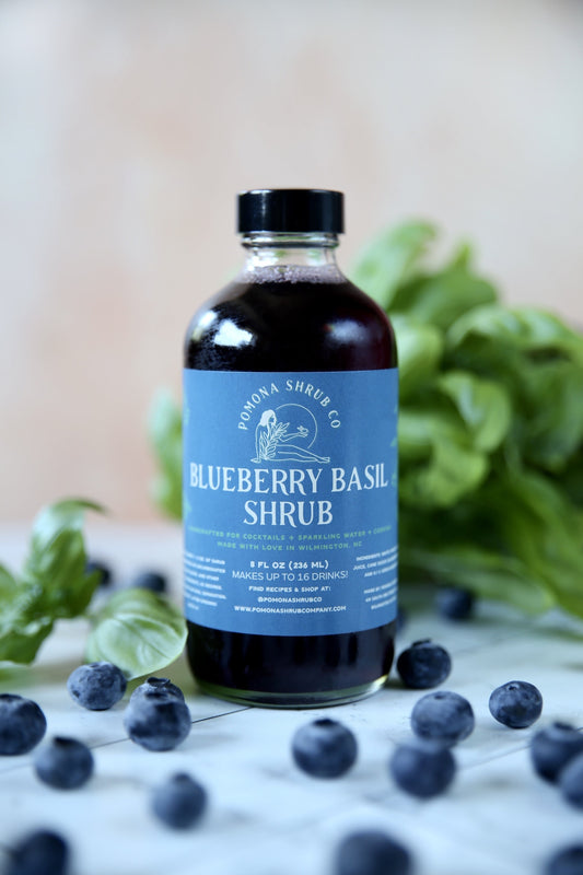 Pomona Shrub Co - Blueberry Basil Shrub from Pomona Shrub Co at Elevate Evolution- Grab yours today for $12.99! 