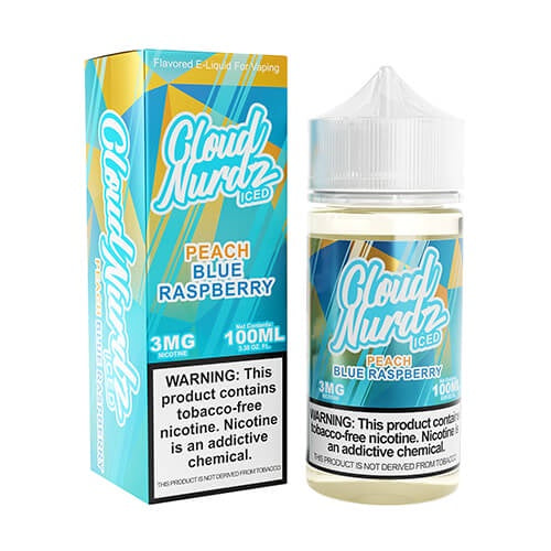 Cloud Nurdz Iced Peach Blue Raspberry 100ml from Cloud Nurdz at Elevate Evolution- Grab yours today for $22.99! 