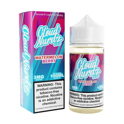 Cloud Nurdz Iced Watermelon Berry 100ml 0mg from Cloud Nurdz at Elevate Evolution- Grab yours today for $22.99! 