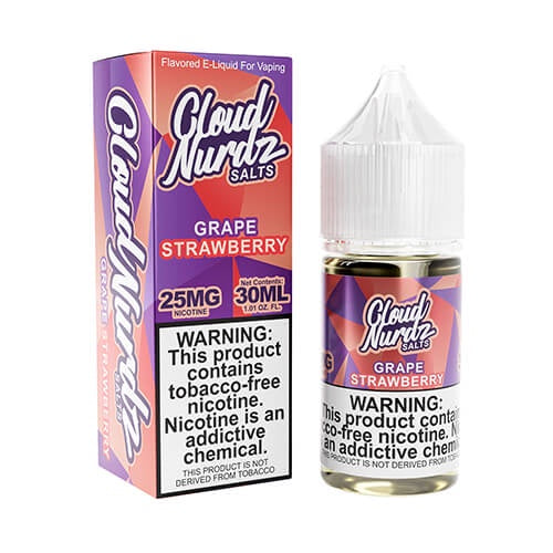 Cloud Nurdz Salts Grape Strawberry 30ml from Cloud Nurdz at Elevate Evolution- Grab yours today for $18.49! 