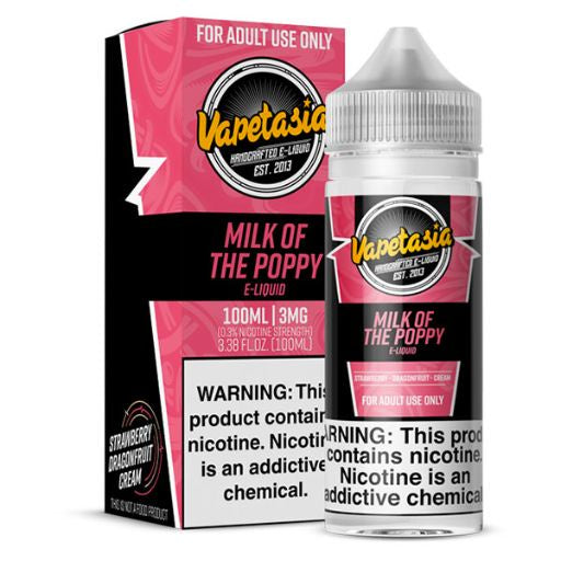 Vapetasia Milk of the Poppy 100ml from Vapetasia at Elevate Evolution- Grab yours today for $22.99! 