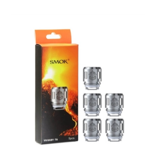 SMOK V8-Baby T8 Coils 0.15Ω - 5 pack from SMOK at Elevate Evolution- Grab yours today for $12.99! 