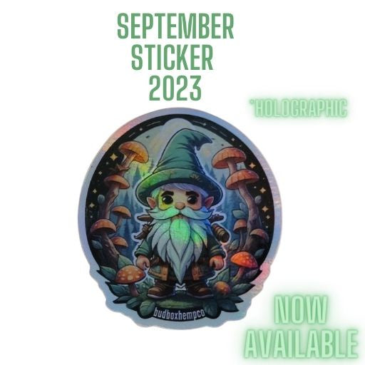 Bud Box Sticker- September 2023 from Bud Box at Elevate Evolution- Grab yours today for $1.49! 