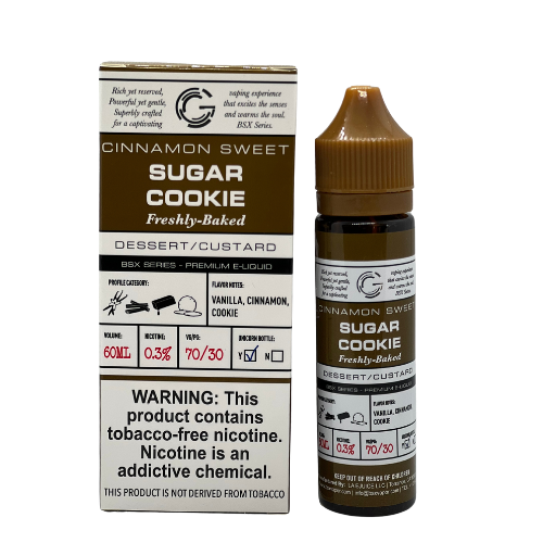 BSX Series By Glas Sugar Cookie 60ml from BSX GLAS at Elevate Evolution- Grab yours today for $18.99! 