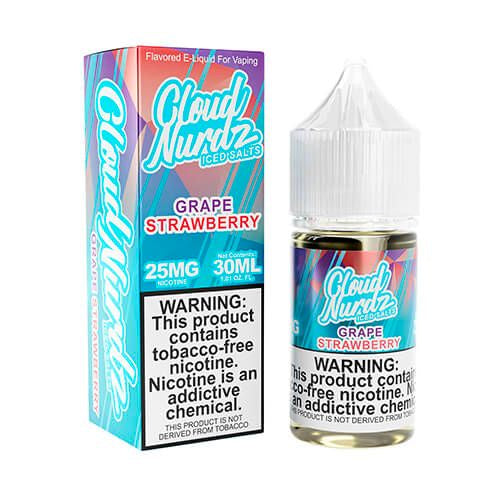 Cloud Nurdz Iced Salts Grape Strawberry 30ml from Cloud Nurdz at Elevate Evolution- Grab yours today for $18.49! 