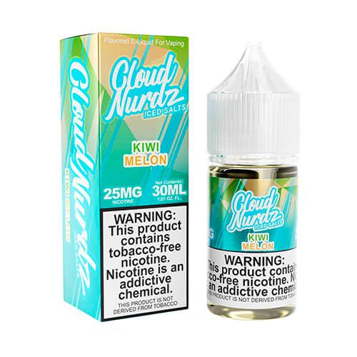 Cloud Nurdz Iced Salts Kiwi Melon 30ml from Cloud Nurdz at Elevate Evolution- Grab yours today for $18.49! 