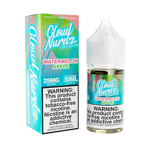 Cloud Nurdz Iced Salts Watermelon Apple 30ml from Cloud Nurdz at Elevate Evolution- Grab yours today for $18.49! 