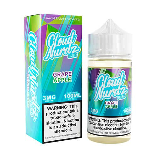 Cloud Nurdz Iced Grape Apple 100ml from Cloud Nurdz at Elevate Evolution- Grab yours today for $22.99! 