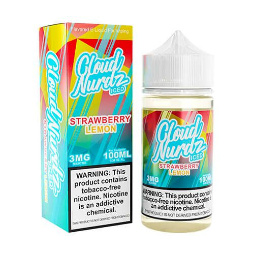 Cloud Nurdz Iced Strawberry Lemon 100ml from Cloud Nurdz at Elevate Evolution- Grab yours today for $22.99! 